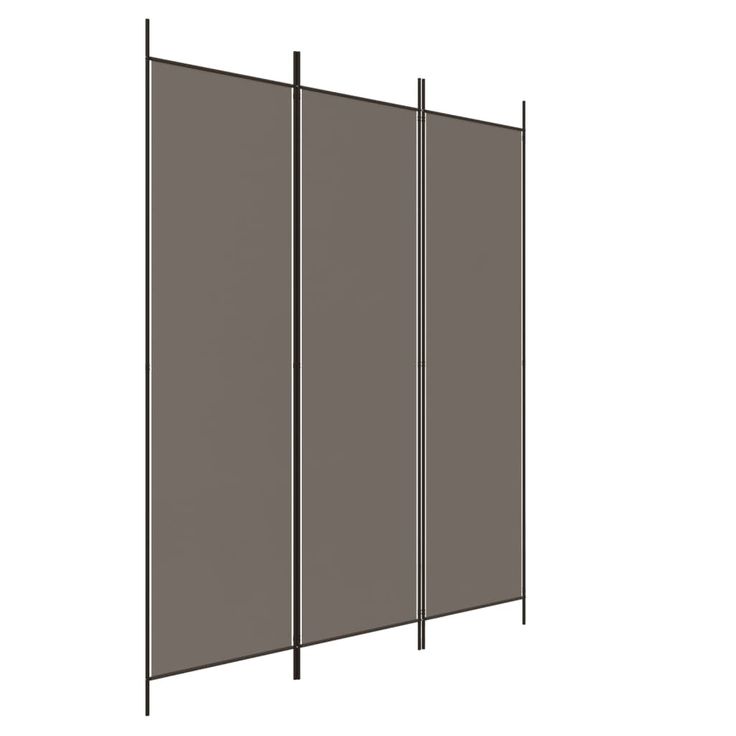 Tilanjakaja 3-paneelinen antrasiitti 150x220 cm kangas (50196)