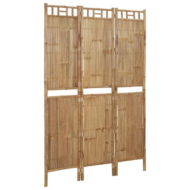 Tilanjakaja 3-paneelinen bambu 120x180 cm (41748)