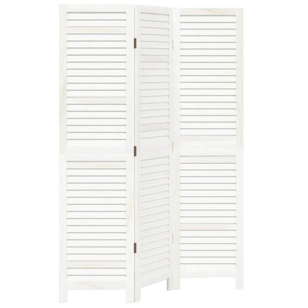 Tilanjakaja 3-paneelinen valkoinen täysi keisaripuu (58829)