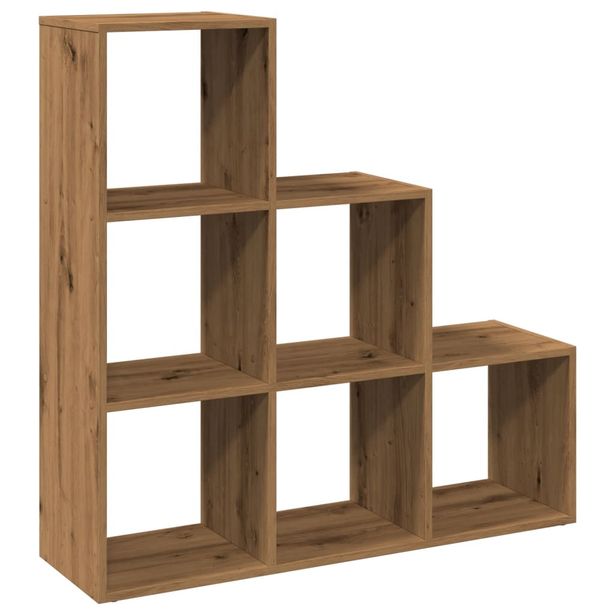Tilanjakaja 3 tasoa artesaani tammi 99x29x99 cm tekninen puu (57966)
