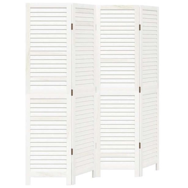 Tilanjakaja 4-paneelinen valkoinen täysi keisaripuu (58833)