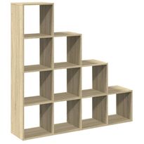 Tilanjakaja 4 tasoa Sonoma 131,5x29x131,5 cm tekninen puu (57969)