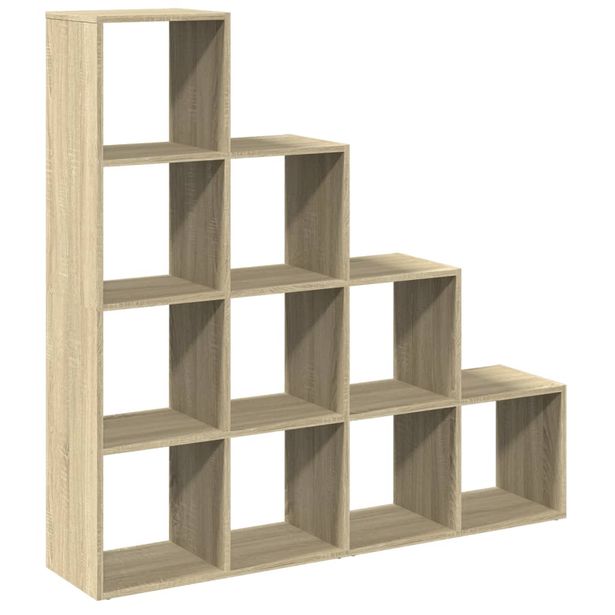 Tilanjakaja 4 tasoa Sonoma 131,5x29x131,5 cm tekninen puu (57969)