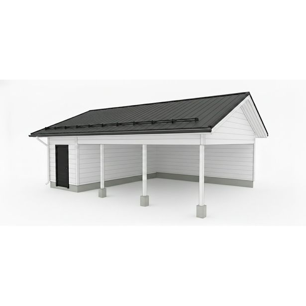 Runkopaketti Aarni kahden auton seinälliselle katokselle eristettävällä varastolla