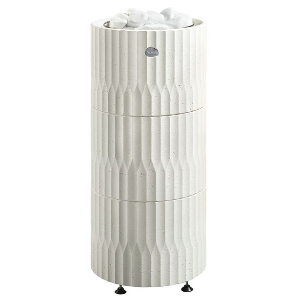 Sähkökiuas Tulikivi Riite 105, 10.5kW, 9-15m³, valukivi, erillinen ohjaus, valkoinen