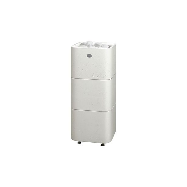Sähkökiuas Tulikivi Kuura 2 68, 6.8kW, 5-9m³, valukivi, erillinen ohjaus, valkoinen