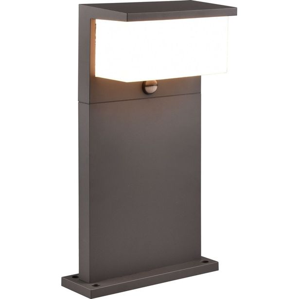 LED-pylväsvalaisin Trio Nestos, 45cm, liiketunnistin, antrasiitti