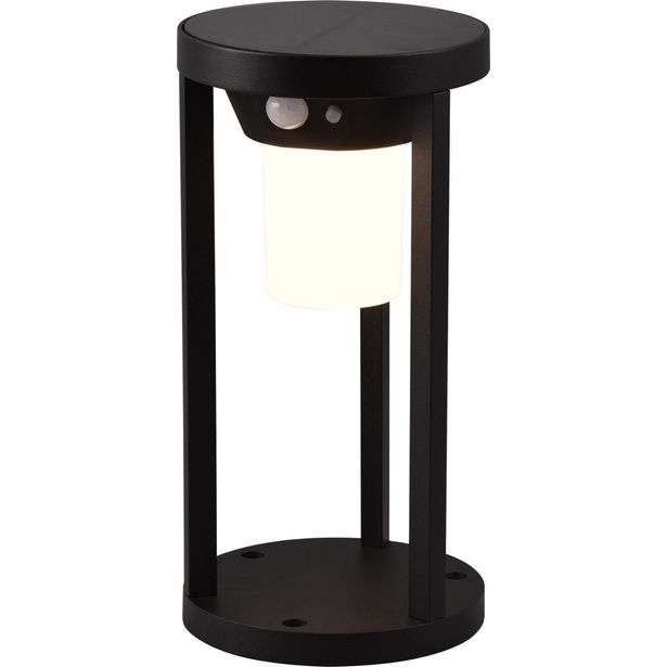 Aurinkokennopylväsvalaisin Trio Carmo, liiketunnistin + hämärätunnistin, 25cm, antrasiitti
