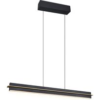 LED-riippuvalaisin Trio Emerson, mattamusta/kulta, Verkkokaupan poistotuote