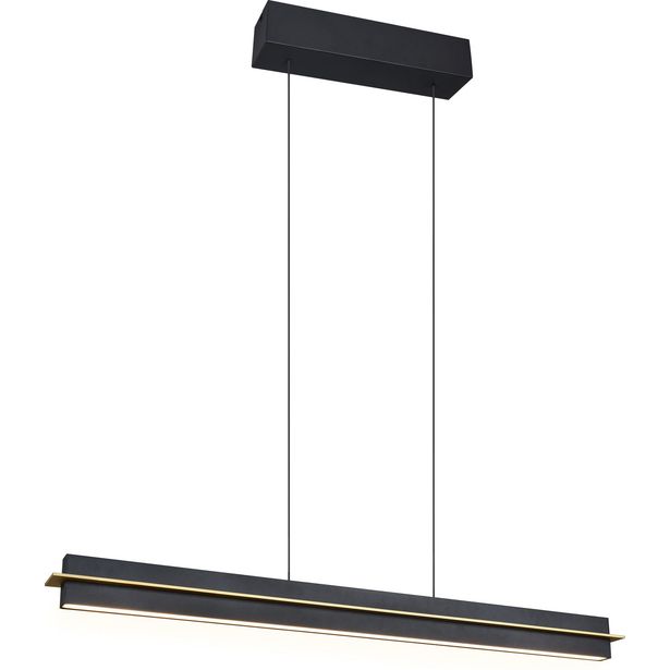 LED-riippuvalaisin Trio Emerson, mattamusta/kulta