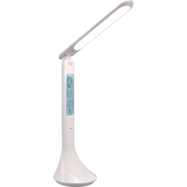 LED-pöytävalaisin Trio Patty, 4000K, ladattava, valkoinen