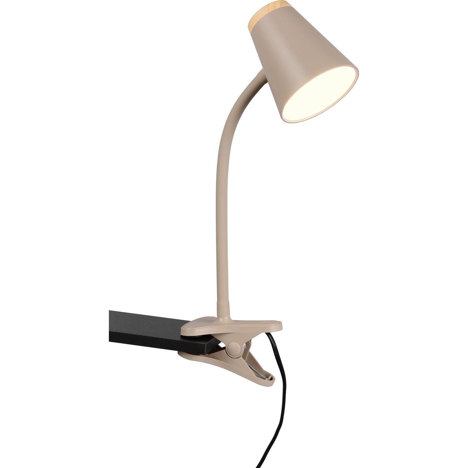 LED-klipsuvalaisin Trio Pongo, lämmin beige