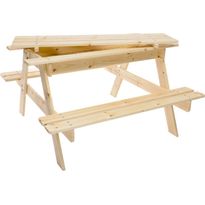 Lasten pöytäryhmä säilytystilalla Timbela M010-1, 90x90x50cm