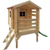 Leikkimökki liukumäellä Timbela M501C, 1.1m²