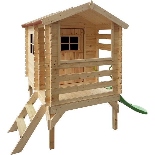 Leikkimökki liukumäellä Timbela M501C, 1.1m2