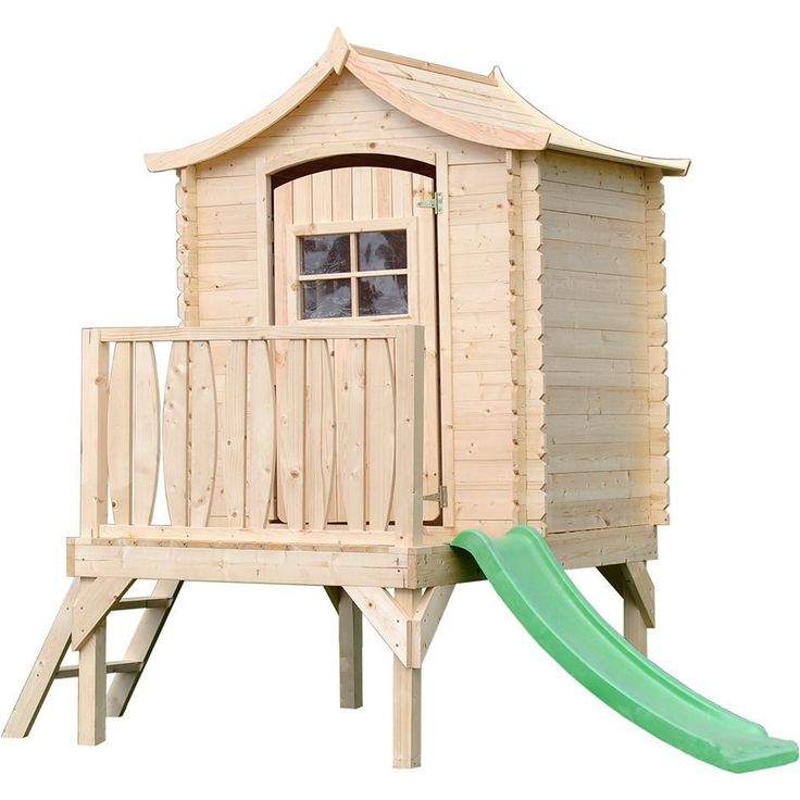 Leikkimökki liukumäellä Timbela M550A, 1.1m2