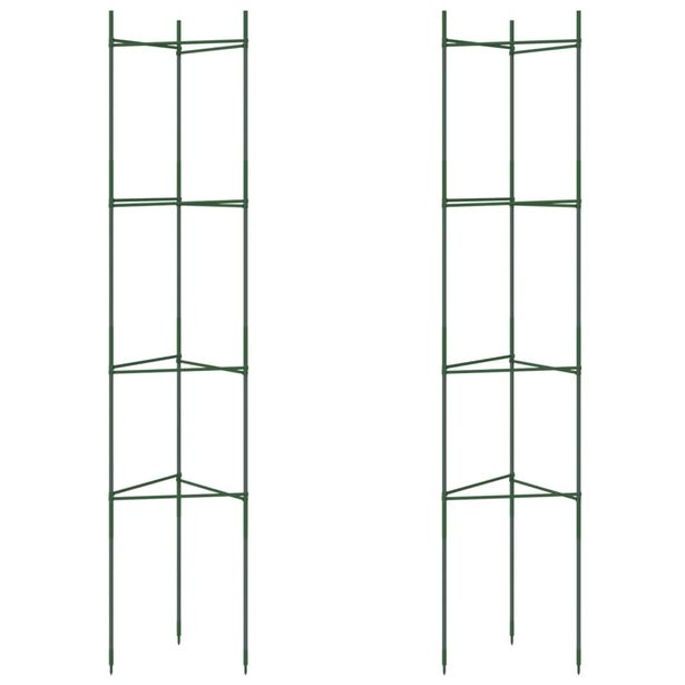 Tomaattihäkki 2 kpl 154 cm teräs ja PP (09285)