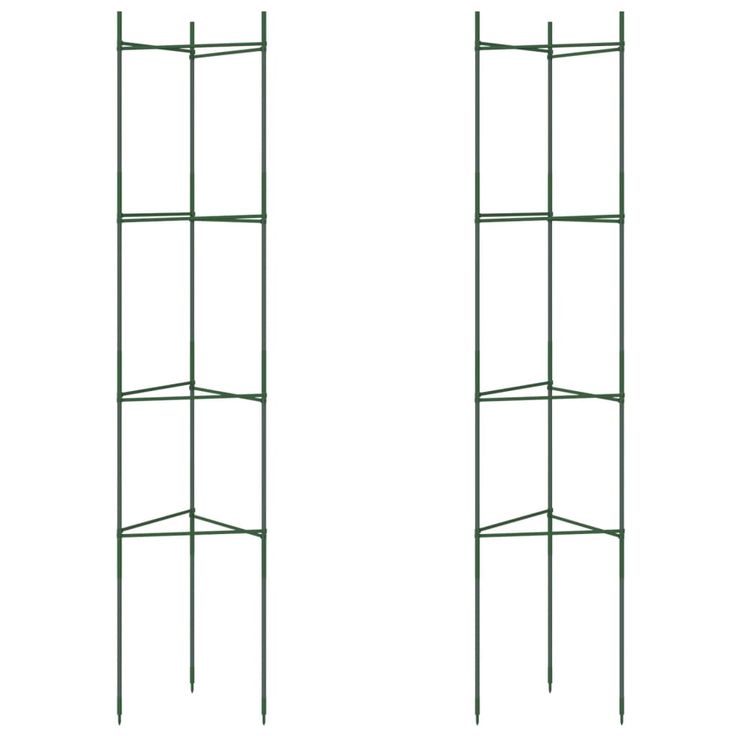 Tomaattihäkki 2 kpl 154 cm teräs ja PP (09285)
