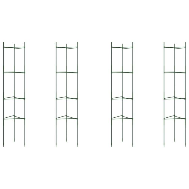 Tomaattihäkki 4 kpl 154 cm teräs ja PP (81485)