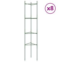Tomaattihäkki 8 kpl 154 cm teräs ja PP (81493)