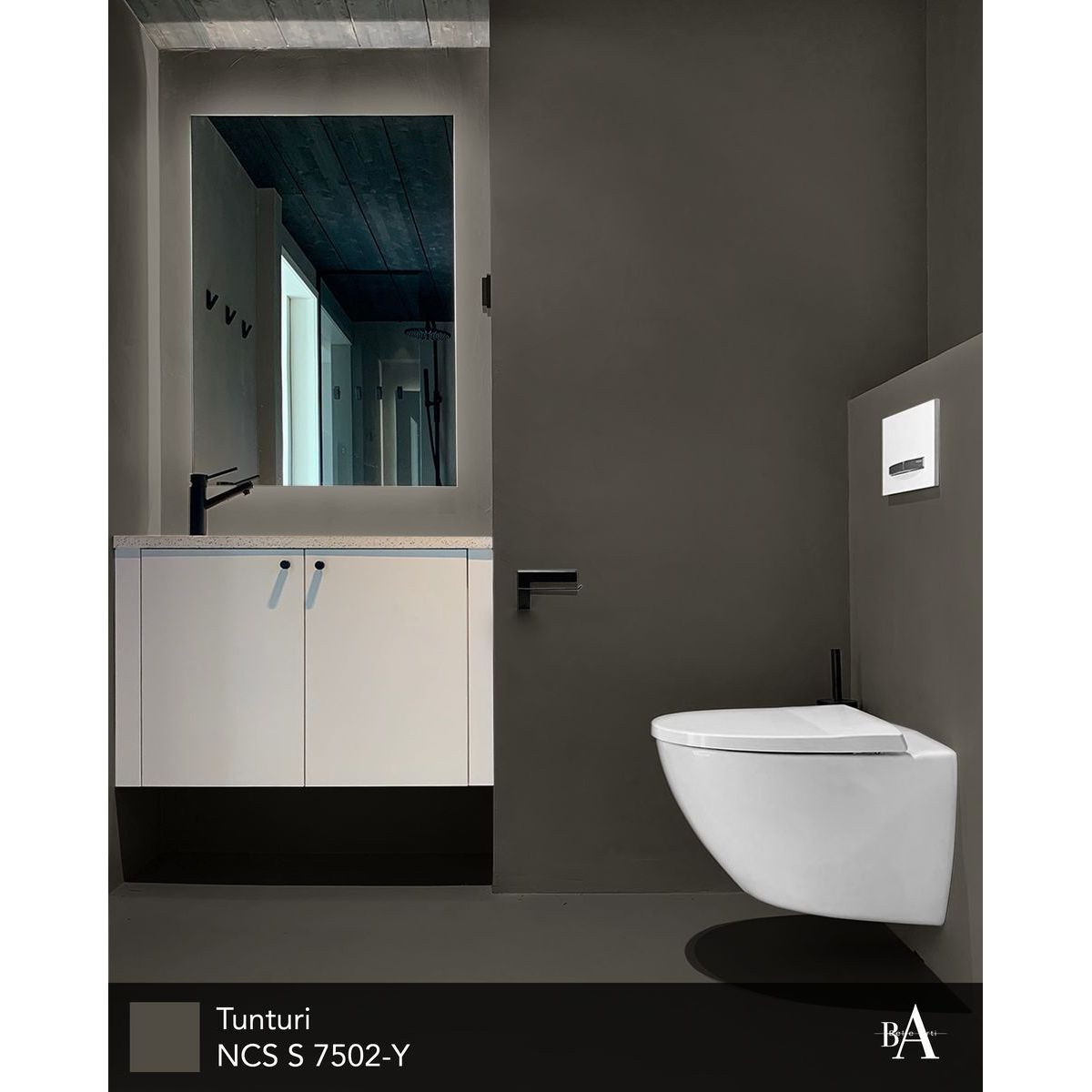 Hartsipinnoite Belle Arti Toscana, 8m², Tunturi, lämmin tummanharmaa