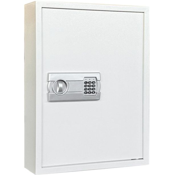 Avainkaappi Trekker 100, sis. 100 avaintunnistetta, pohjamatto ja laajennusboltit, valkoinen, digitaali lukolla