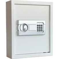 Avainkaappi Trekker 50, sis. 50 avainlappua, pohjamatto ja laajennuspultit, valkoinen, digitaali lukolla