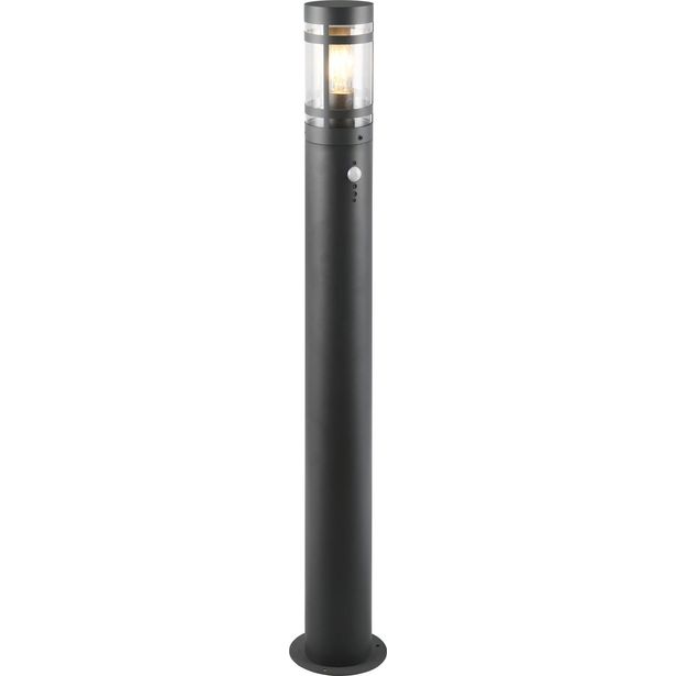 Pylväsvalaisin Trio Paloma, 100cm, E27, antrasiitti, liiketunnistin
