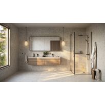 Märkätilan muovimatto Tarkett Aquarelle Breccia Stone Beige, leveys 2m, pituus 3,8m, Verkkokaupan poistotuote
