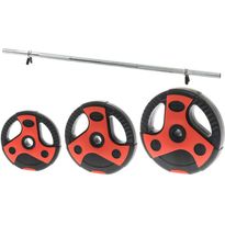 Pump-setti Atom, 20kg, musta/punainen