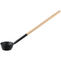 Saunakauha Rento, 62cm, bambu/alumiini, tummanharmaa