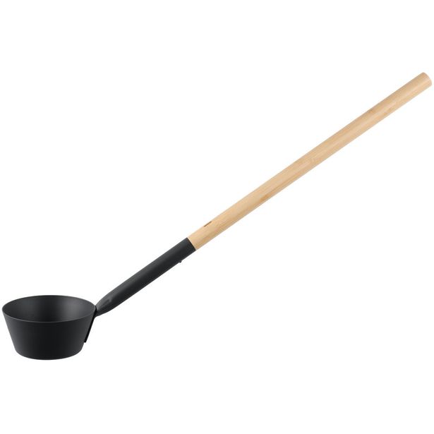 Saunakauha Rento, 62cm, bambu/alumiini, tummanharmaa