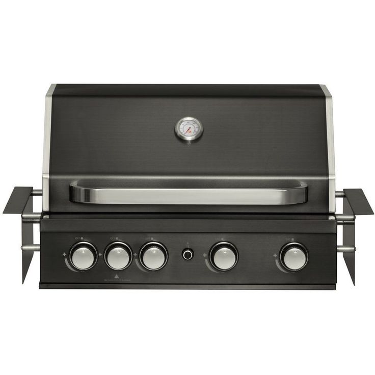 Kaasugrilli Mustang Black Pearl 4 built-in, 4 poltinta, upotettava, musta