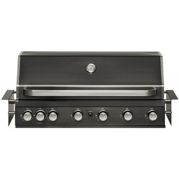 Kaasugrilli Mustang Black Jewel 6 built-in, 6 poltinta, upotettava, musta