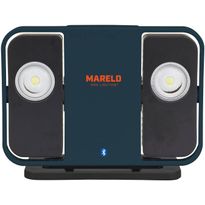 Akkutyövalaisin Mareld Shine 12000RE, IP64, apilla, musta/petrooli