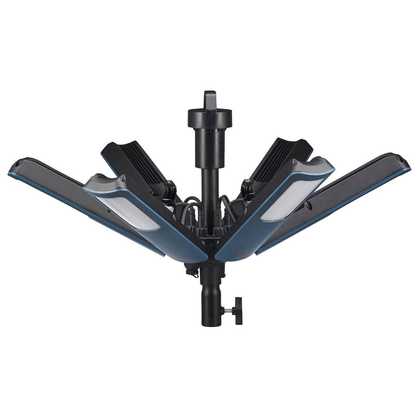 Työvalaisin Mareld Starburst 16000, IP65, kokoontaittuva, apilla, musta/petrooli