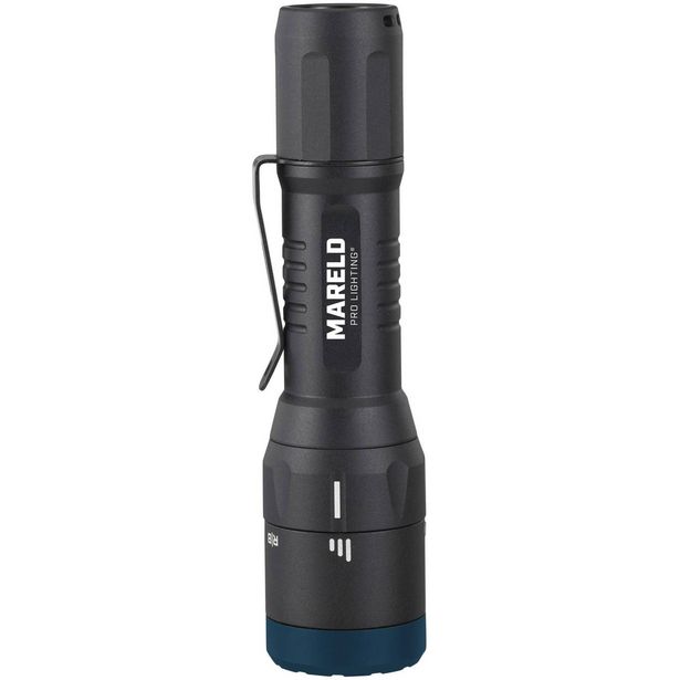 Ladattava taskulamppu Mareld Flare 1000RE, IP68, hybridi, musta