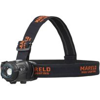 Otsalamppu Mareld Halo 540RE, ladattava, tunnistimella, IP64, musta/oranssi