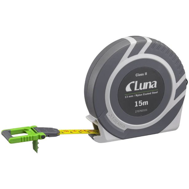 Mittanauha Luna Tools LS, 15m, teräs, ABS-kotelolla