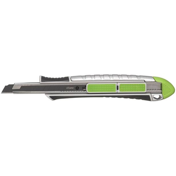 Katkoteräveitsi Luna Tools L9mm, Push Lock, sinkkirunko, teränpalautus