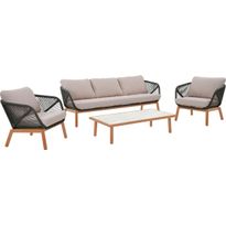 Ulkosohvaryhmä esti &amp; esta Auro, 5-istuttava, alurunko, beige