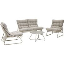 Oleskeluryhmä ulos esti &amp; esta Cloud, sohva, pöytä ja 2 tuolia, beige