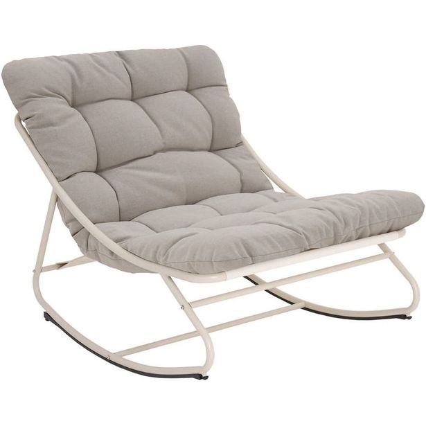 Keinutuoli ulkokäyttöön esti & esta Cloud, teräs, beige