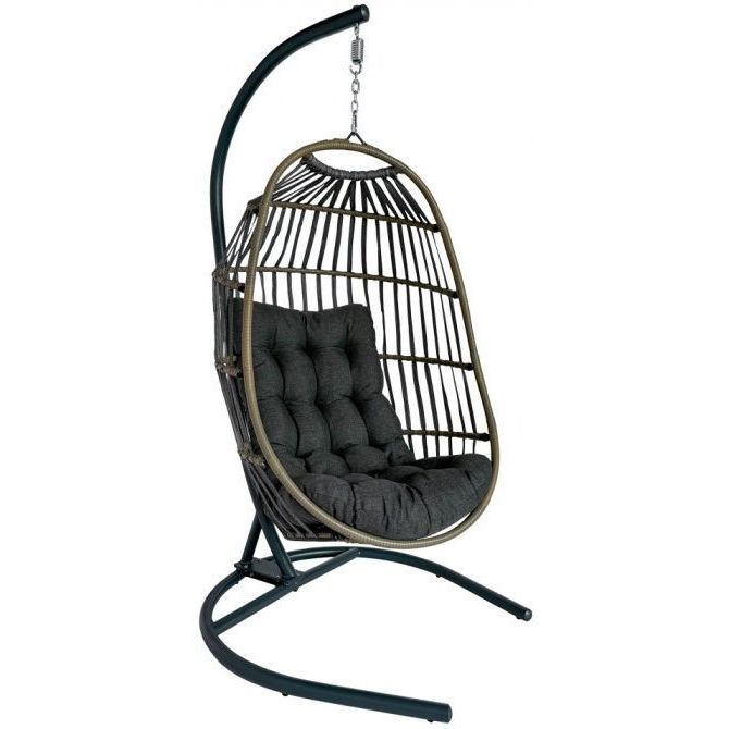 Riipputuoli jalustalla Mirpol Kari, teräsrunko, antrasiitti