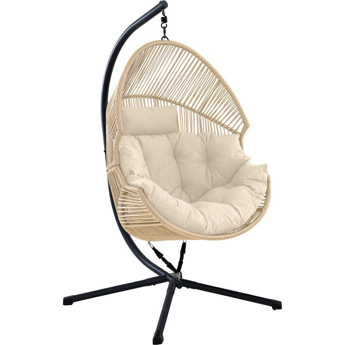 Riipputuoli jalustalla esti & esta Holand, polyrottinki, beige