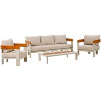 Puutarhakalustesetti esti &amp; esta Molto CS, 5-istuttava, alumiinirunko, beige