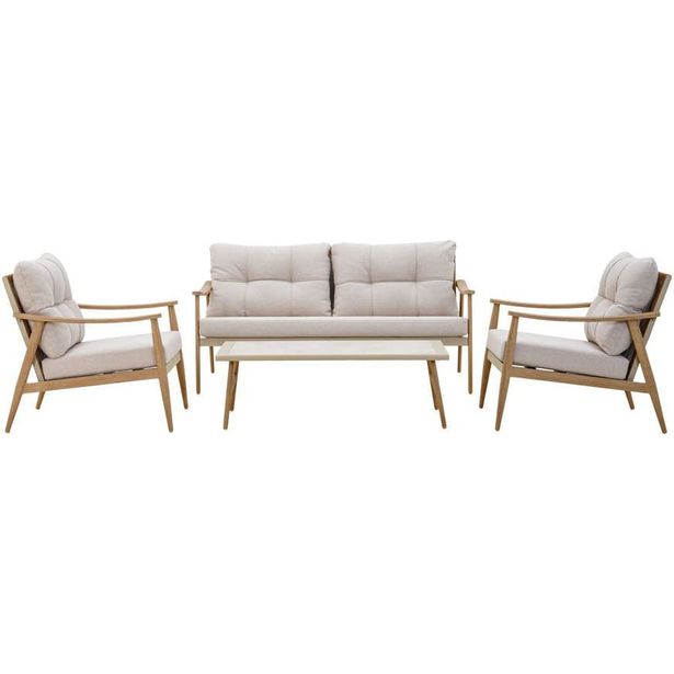Sohvaryhmä esti & esta Napa, 4-istuttava, alumiinirunko, beige