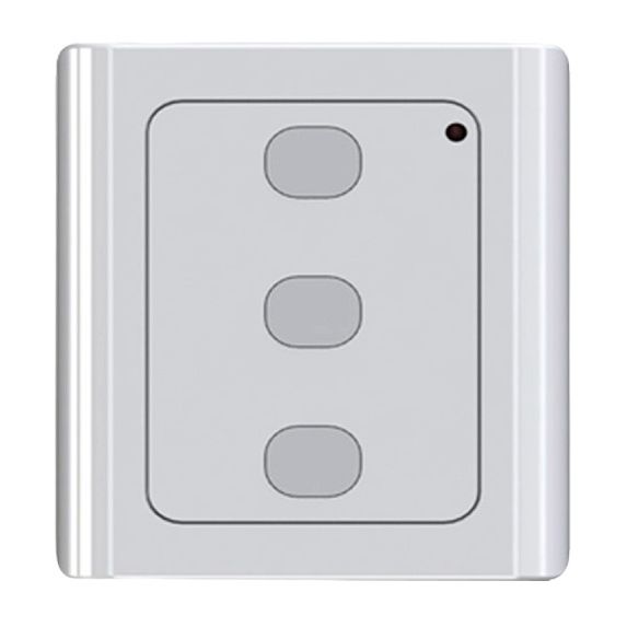 Seinäpainike Turner T1000 avaajaan, 3-kanavainen, langaton