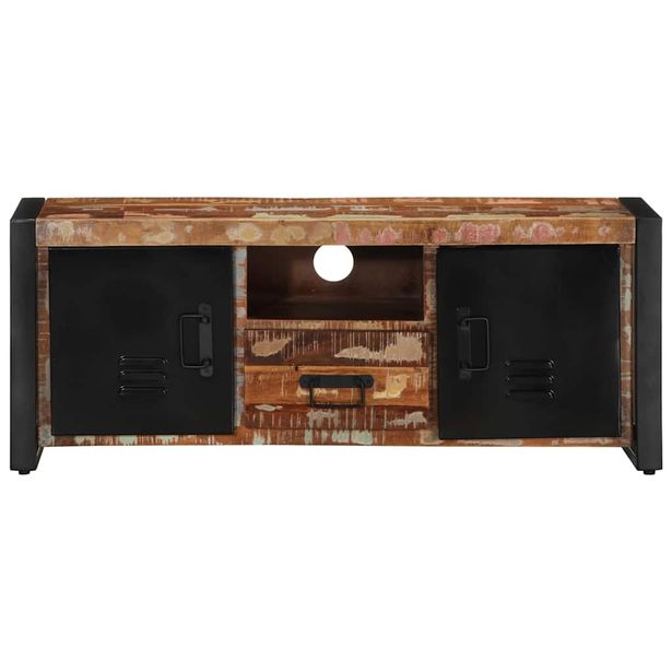 TV-kaappi 100x30x40 cm Kierrätetty massiivipuu (13590)