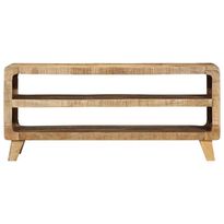 TV-kaappi 105x46x32 cm Massiivipuuta Karkea Mango (04523)